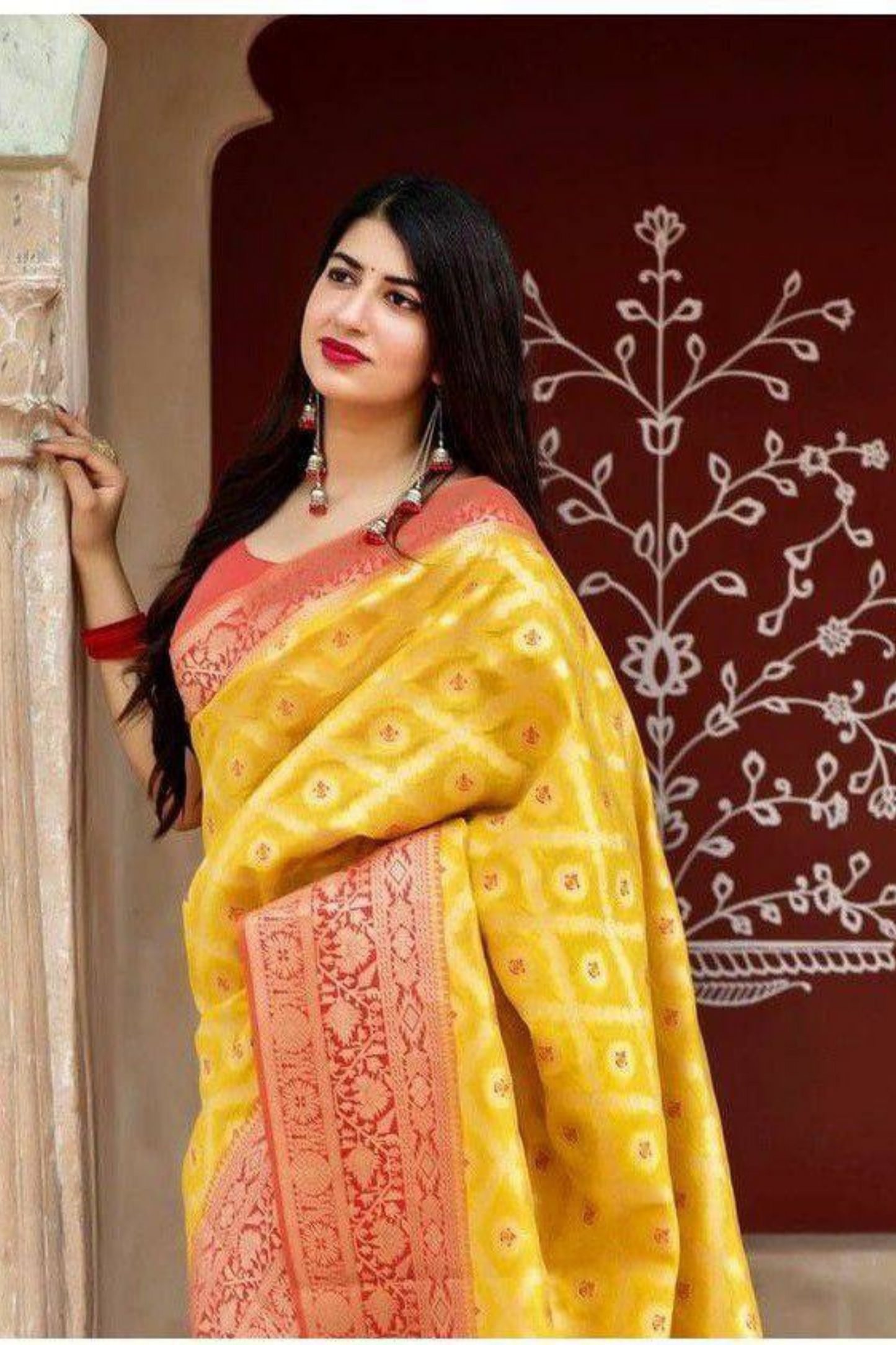Emerald Muse - Lichi Soft Silk Saree