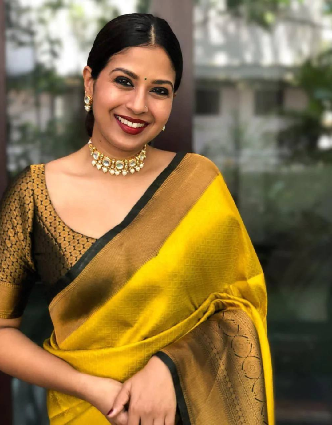 Mahi Yellow Soft Silk Saree