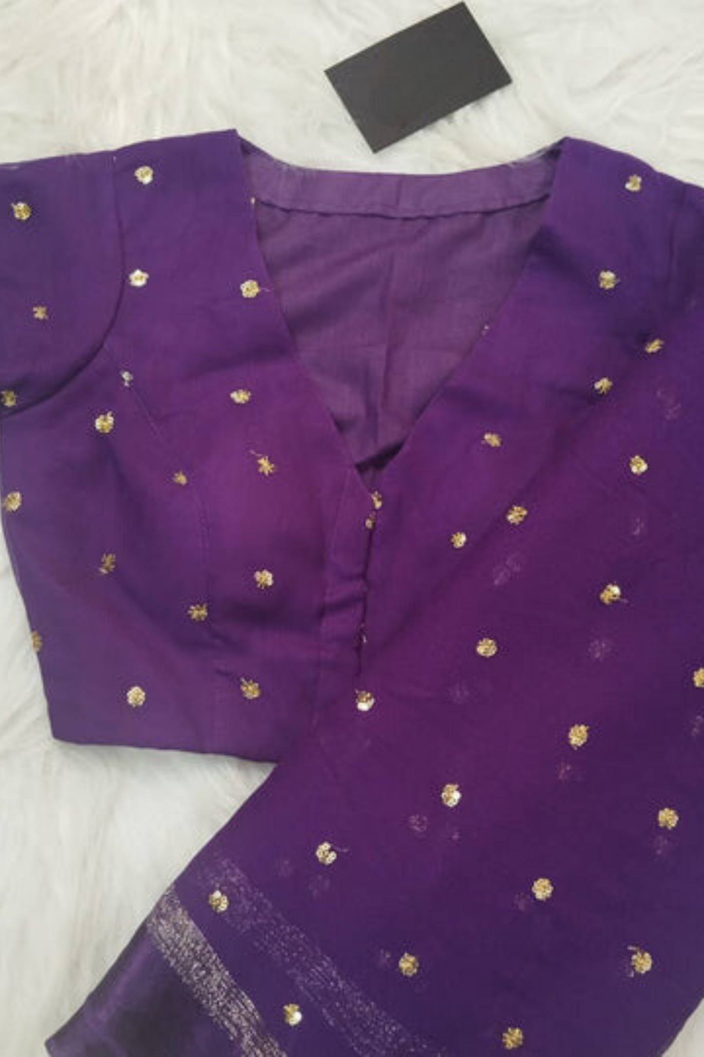 Royal Purple Handwoven Silk Saree