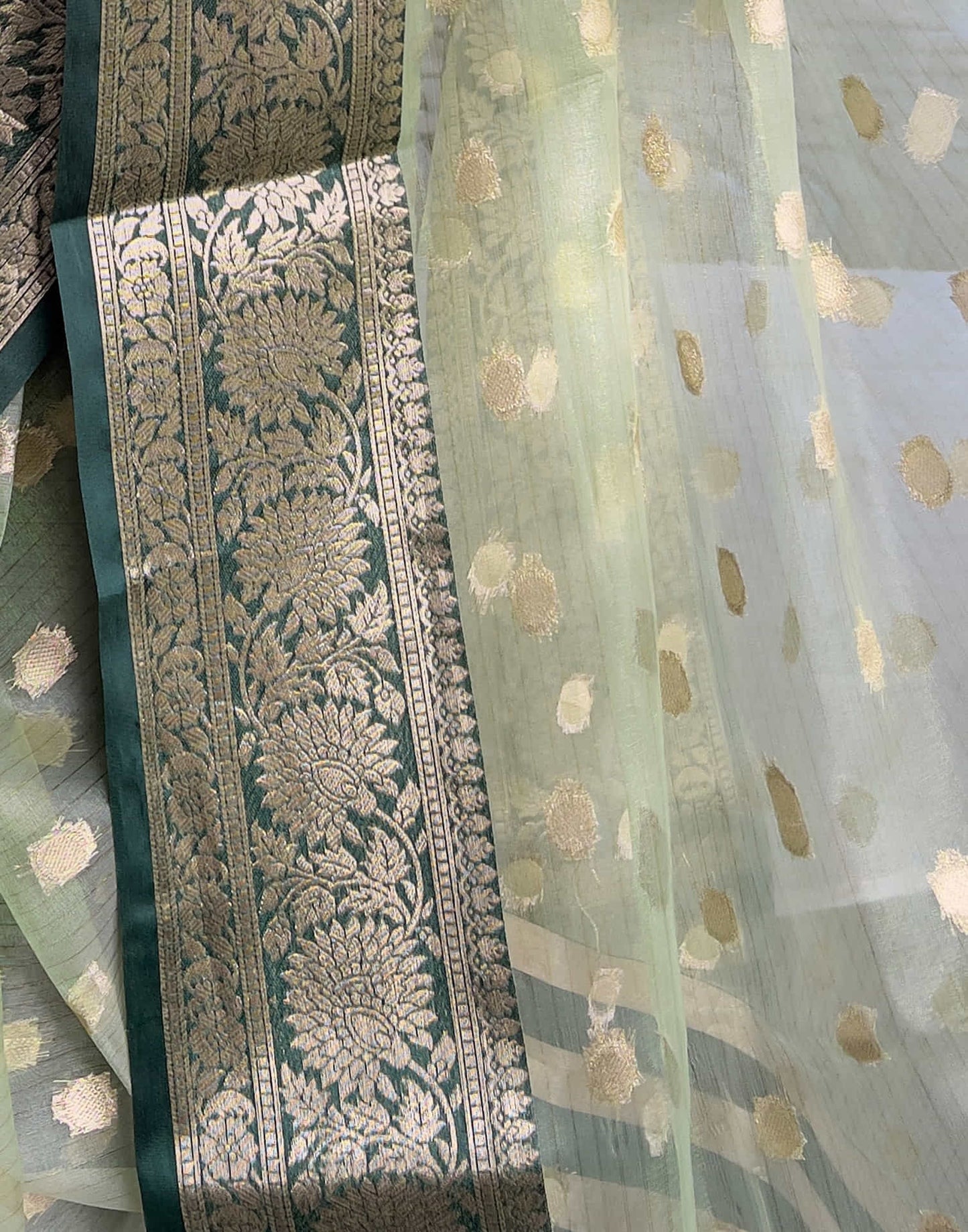 Meera - Emerald Grace – Pure Kanchivaram Silk Saree