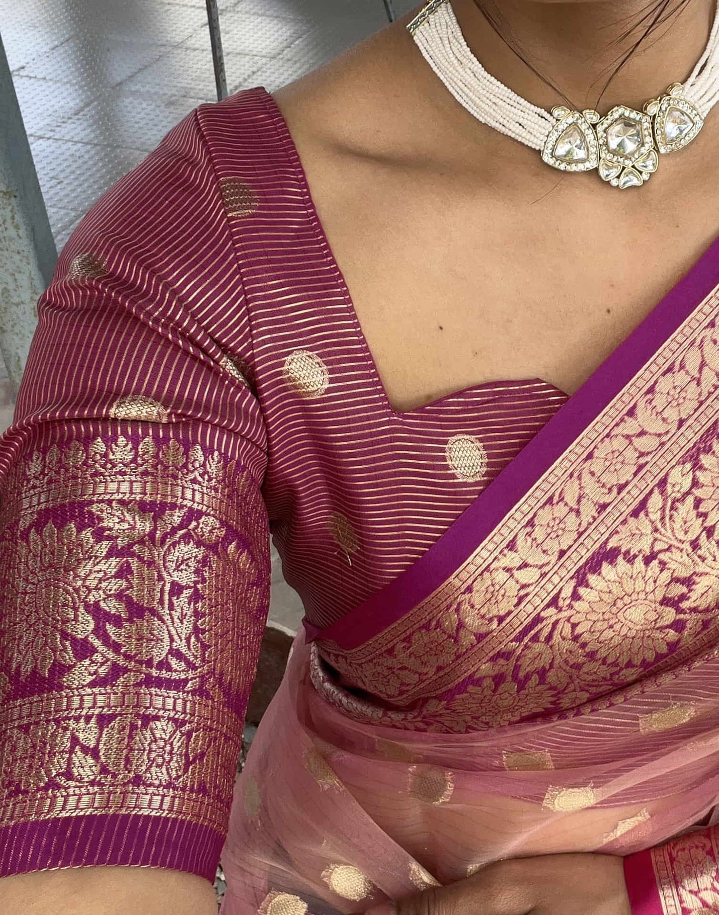 Meera - Regal Bloom – Pure Kanchivaram Silk Saree