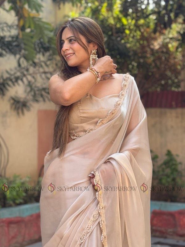 Meher – Jimmy Choo Heavy Tissue Saree
