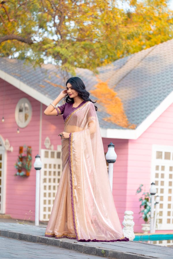 Myra – Soft Fendy Silk Two-Tone Saree