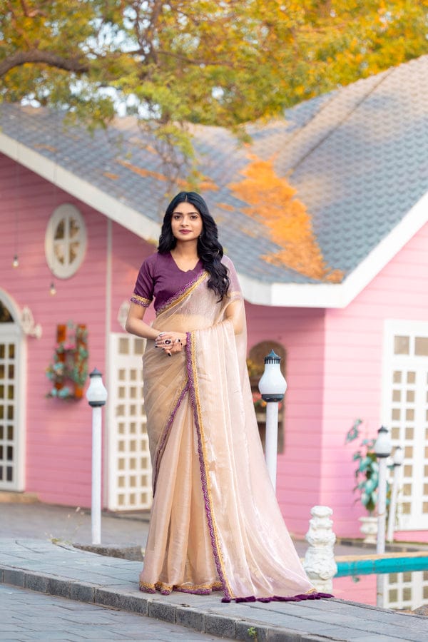 Myra – Soft Fendy Silk Two-Tone Saree