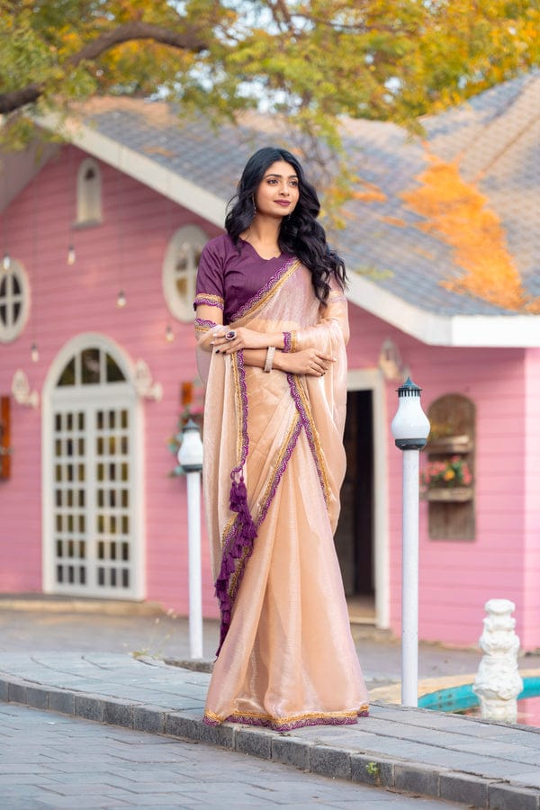 Myra – Soft Fendy Silk Two-Tone Saree