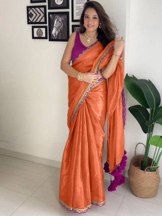 jesika - Gold Crush Silk Saree