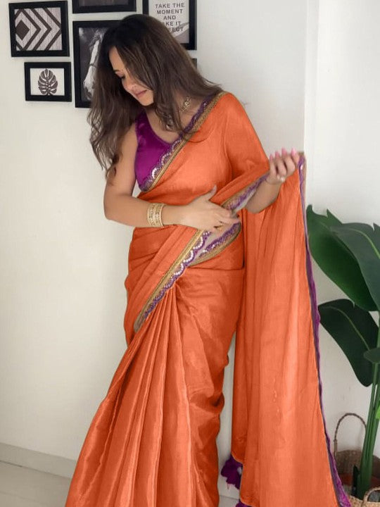 jesika - Gold Crush Silk Saree