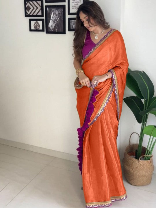 jesika - Gold Crush Silk Saree