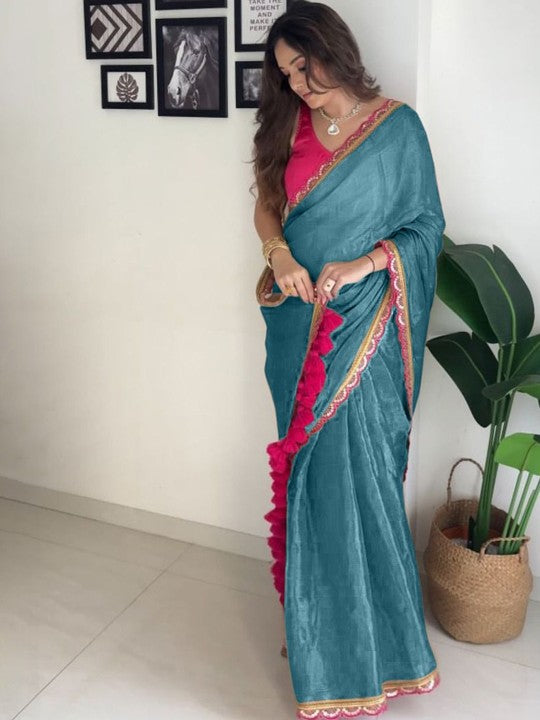 jesika - Gold Crush Silk Saree