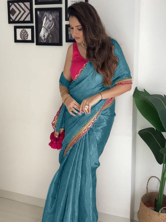 jesika - Gold Crush Silk Saree