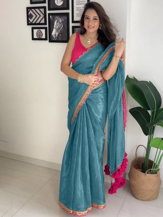 jesika - Gold Crush Silk Saree