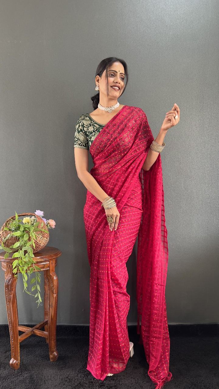 Anaya – Soft Chiffon Khadi Print Saree
