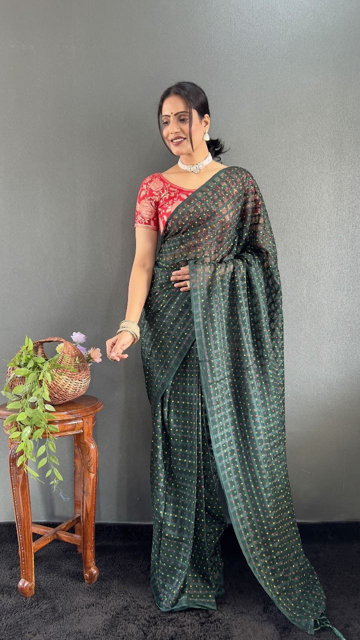 Anaya – Soft Chiffon Khadi Print Saree