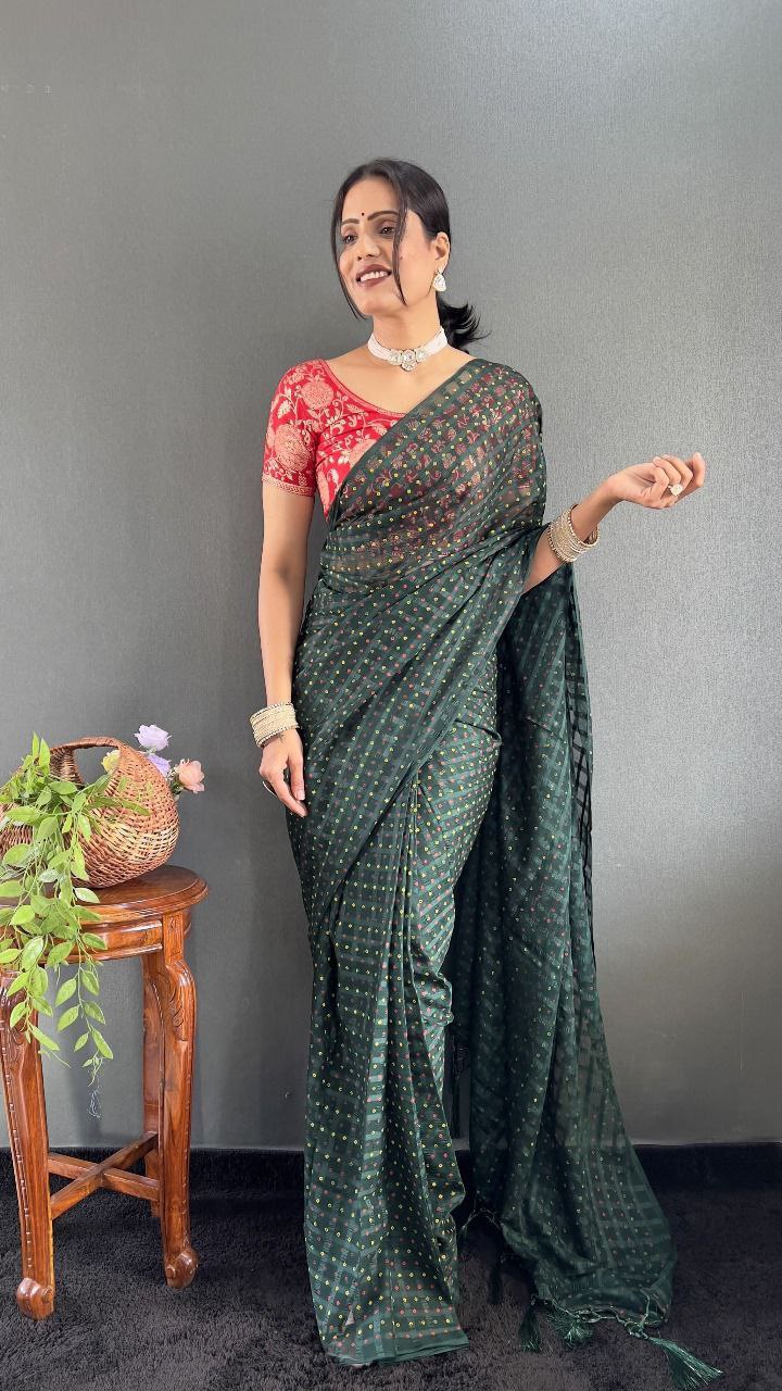Anaya – Soft Chiffon Khadi Print Saree