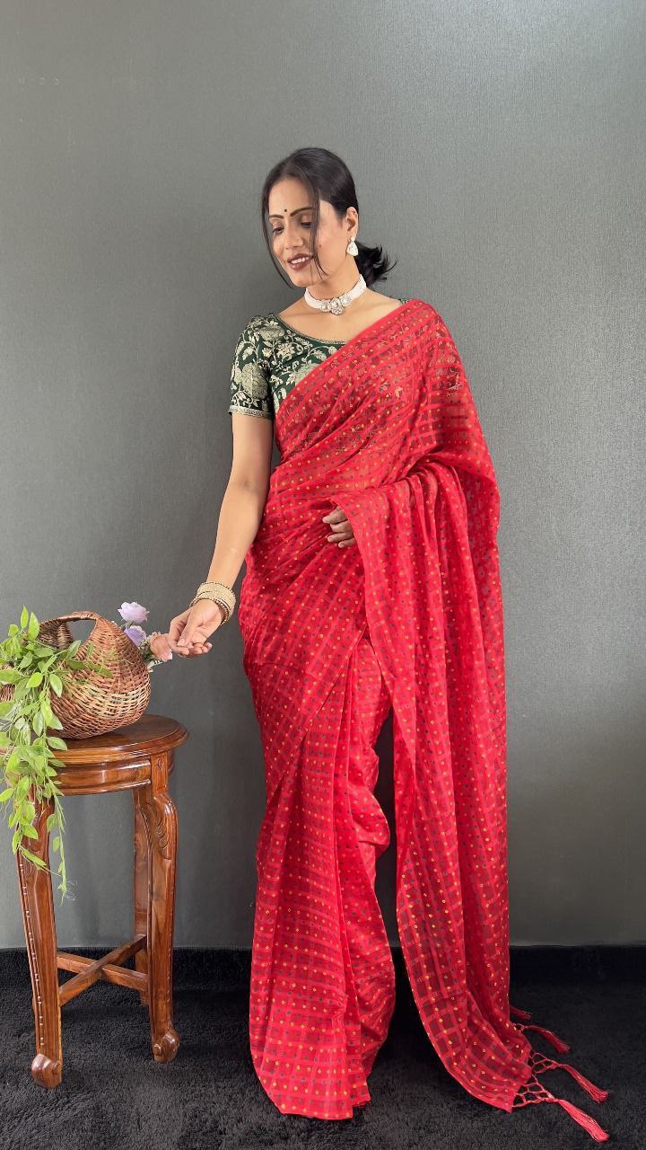 Anaya – Soft Chiffon Khadi Print Saree