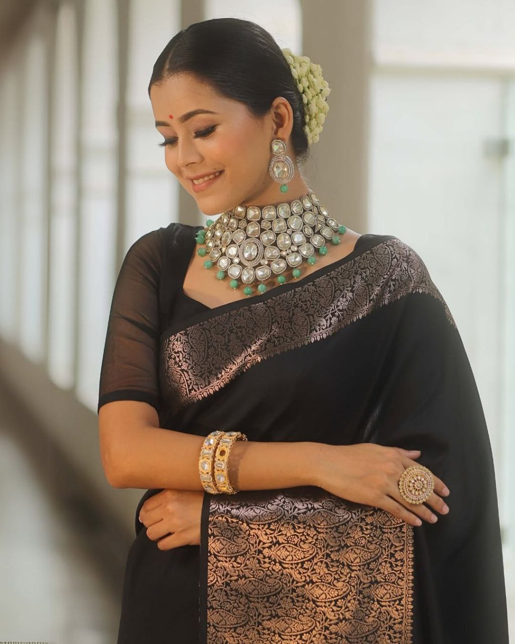 Meera – Soft Lichi Silk Saree