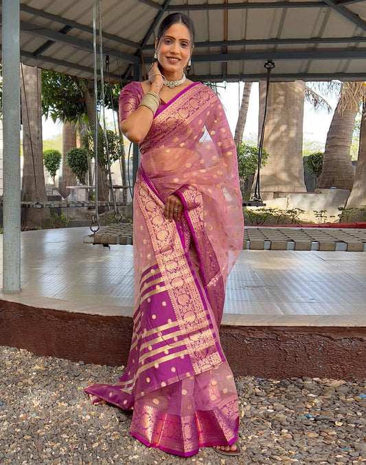 Meera - Regal Bloom – Pure Kanchivaram Silk Saree