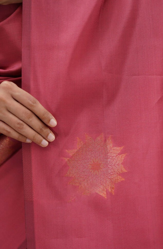 Neha Pink Soft Silk Saree With Blouse