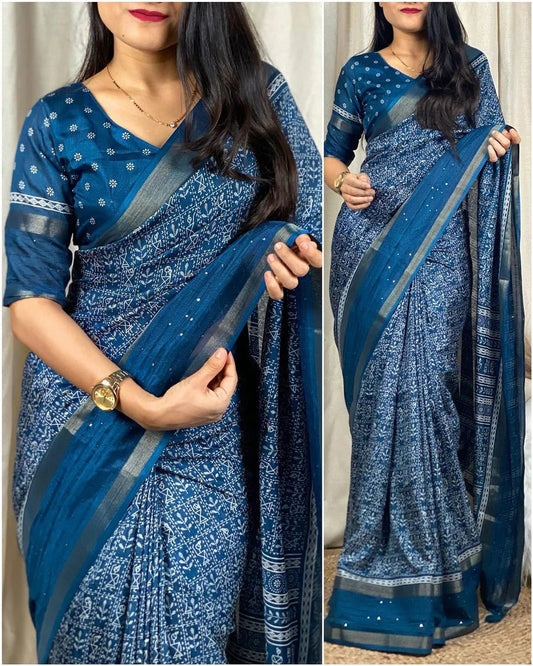 Vayushin Rama Dola Silk Designer Saree with Elegant Blouse