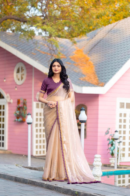 Myra – Soft Fendy Silk Two-Tone Saree