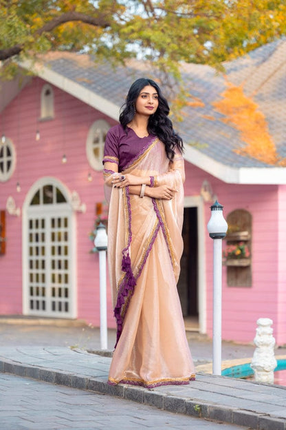 Myra – Soft Fendy Silk Two-Tone Saree