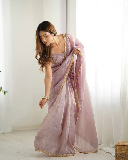Aaravi – Soft Fendy Silk Two-Tone Saree