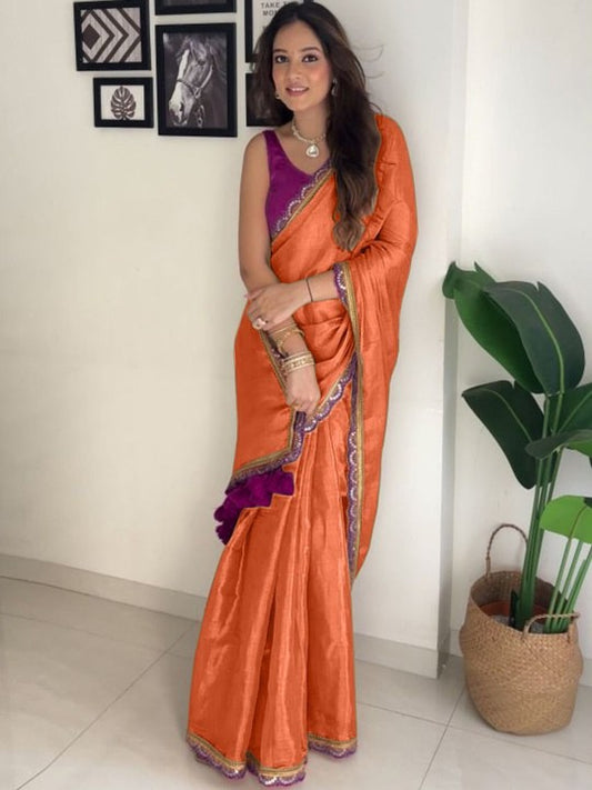 jesika - Gold Crush Silk Saree