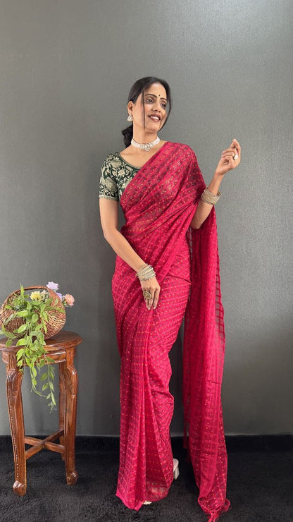 Anaya – Soft Chiffon Khadi Print Saree