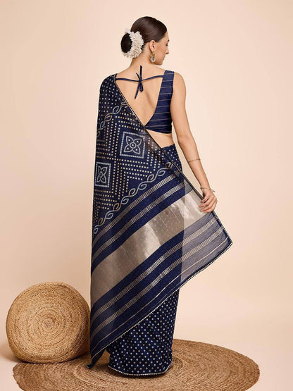 Saanvi – Kanchipuram Soft Silk Kalamkari Saree