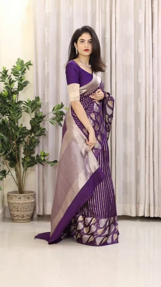 Aadhya – Banarasi Soft Silk Saree