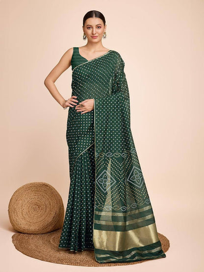 Saanvi – Kanchipuram Soft Silk Kalamkari Saree