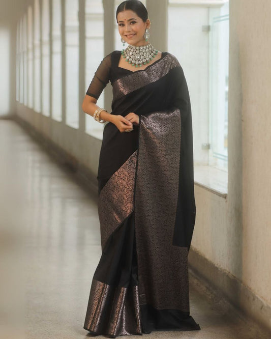Meera – Soft Lichi Silk Saree