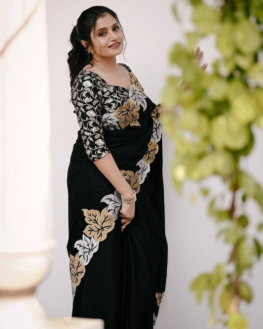 Ishita – Star Georgette Embroidered Saree