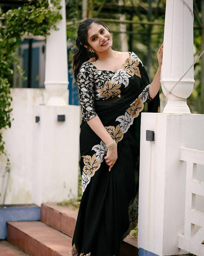 Ishita – Star Georgette Embroidered Saree