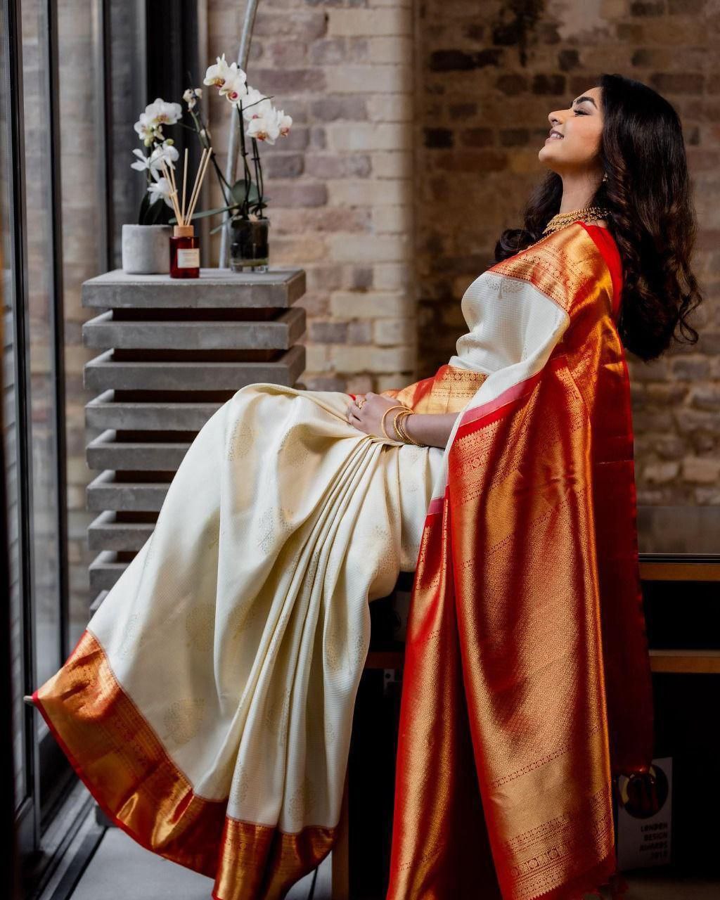 Royal Radiance – Soft Lichi Silk Saree